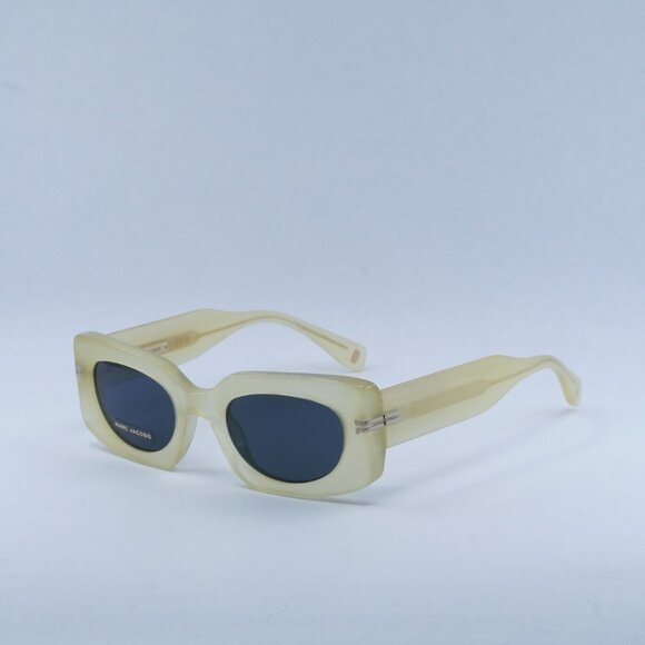 Marc Jacobs MJ 1075/S 040G IR Sunglasses Yellow Rectangle Frame, Grey Lenses main image 12